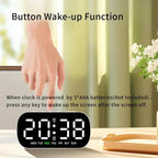 TEMPWATCH – Orologio Digitale Alarm con LED e Display della Temperatura
