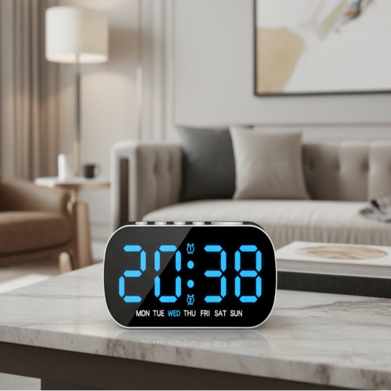 TEMPWATCH – Orologio Digitale Alarm con LED e Display della Temperatura