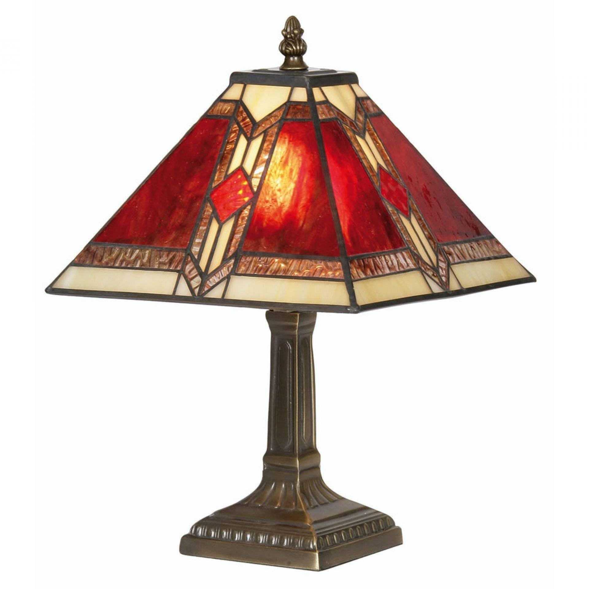 Lampada da Comodino Aztec Tiffany di Oaks Lighting