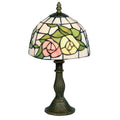 Lampada da comodino Oaks Tiffany Rosa e Gialla a Fiori
