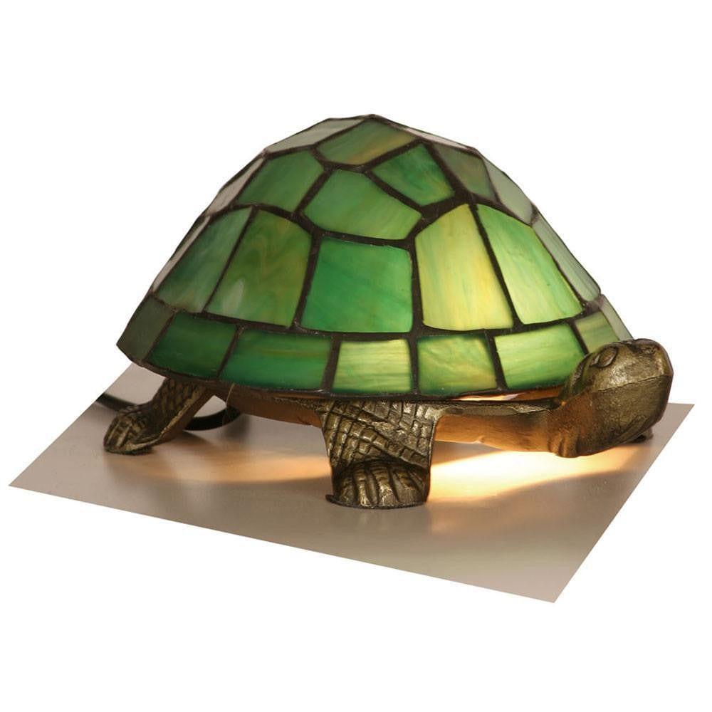 Lampada da Tavolo Oaks Tiffany Verde Tartaruga