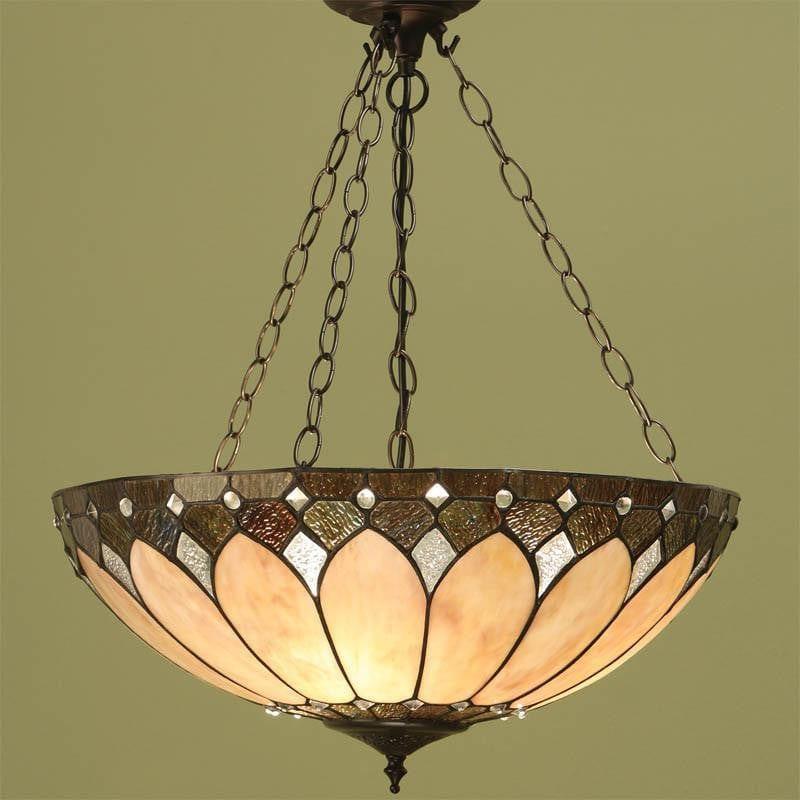 Lampada a soffitto Tiffany Invertita Brooklyn Media