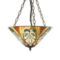 Interiors 1900 Hector Medium Lampada da Soffitto Tiffany Invertita