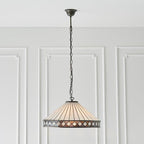 Fargo Grande Lampada da Soffitto Tiffany - Attacco per 1 Lampadina