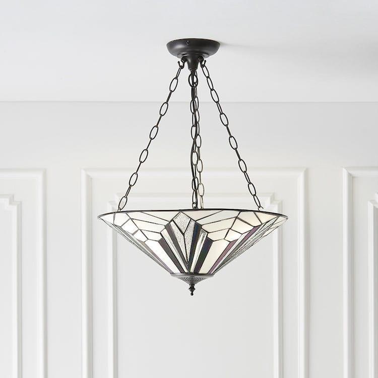Interiors 1900 Astoria Grande Lampadario Tiffany Inverso