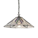 Astoria Grande Lampada da Soffitto Tiffany - Attacco per Una Lampadina