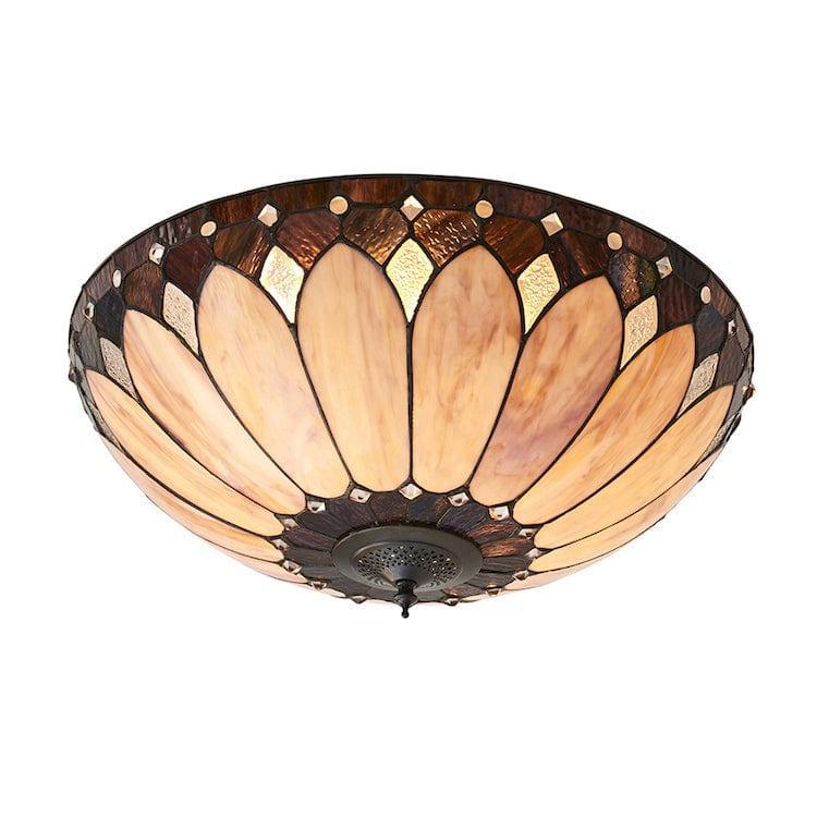 Interiors 1900 Brooklyn Grande Lampada da Soffitto Tiffany