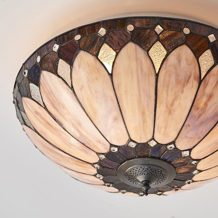 Interiors 1900 Brooklyn Grande Lampada da Soffitto Tiffany