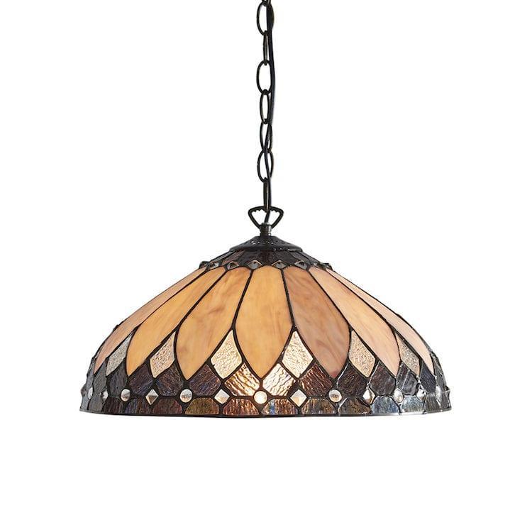Lampada da soffitto Tiffany Brooklyn Media - Attacco per una lampadina