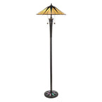Lampada da Terra Tiffany Dark Star Interiors 1900