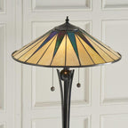 Lampada da Terra Tiffany Dark Star Interiors 1900