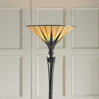 Lampada da Terra Tiffany Dark Star Uplighter Interiors 1900