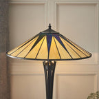 Interiors 1900 Lampada da Tavolo Tiffany 2 Luci Dark Star