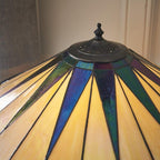Interiors 1900 Lampada da Tavolo Tiffany 2 Luci Dark Star