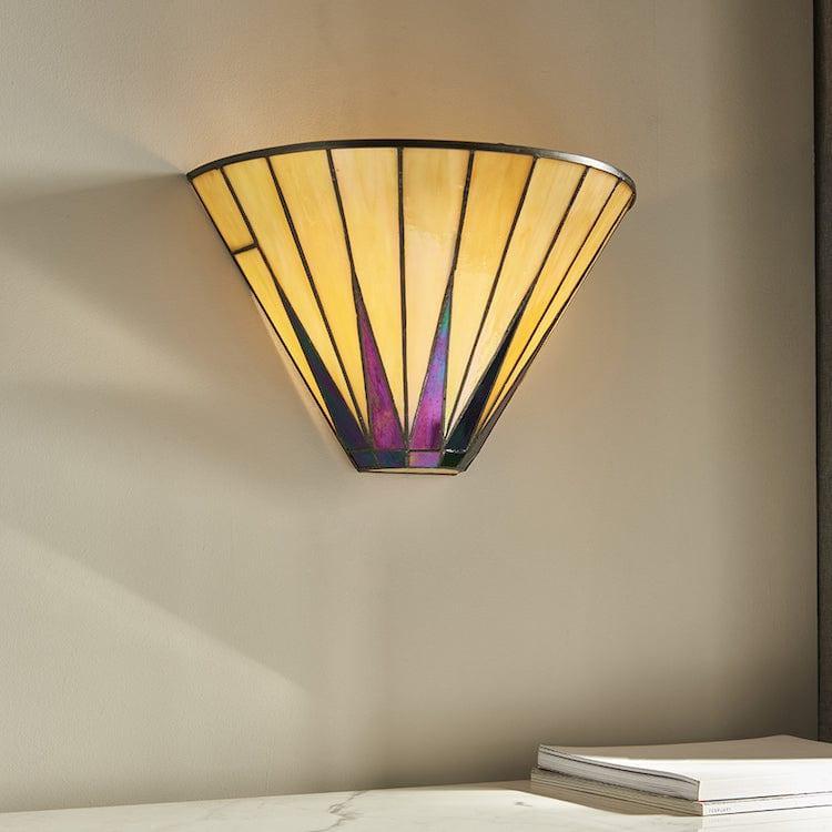 Interiors 1900 Dark Star Tiffany Wall Light