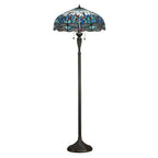 Lampada da terra Tiffany Blue Dragonfly Interiors 1900
