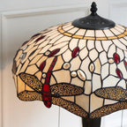 Lampada da Tavolo Tiffany Dragonfly Beige Interiors 1900 - Corda di Trazione