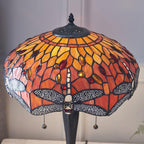 Lampada da Tavolo Tiffany Flame Dragonfly di Interiors 1900