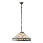 Fargo Grande Lampada da Soffitto Tiffany - Attacco per 1 Lampadina