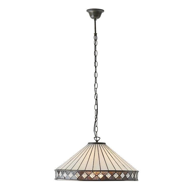 Fargo Grande Lampada da Soffitto Tiffany - Attacco per 1 Lampadina