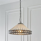 Fargo Grande Lampada da Soffitto Tiffany - Attacco per 1 Lampadina
