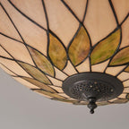 Interiors 1900 Hutchinson Grande Lampada da Soffitto Tiffany Flush