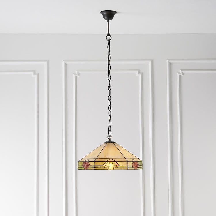 Lampada da soffitto Tiffany Nevada Media - Attacco per 1 lampadina