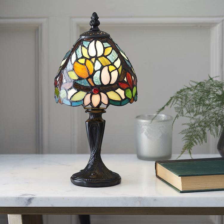 Lampada da Tavolo Mini Tiffany Sylvette di Interiors 1900