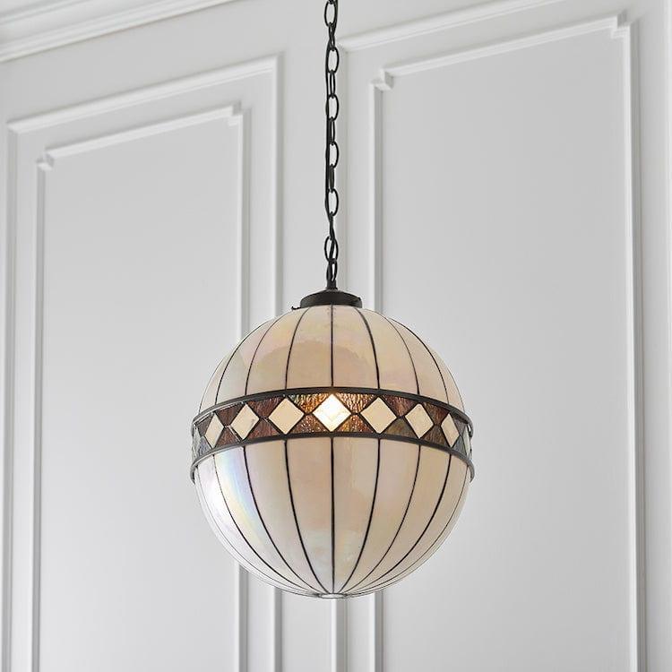 Interiors 1900 Fargo Lampadario Tiffany Globe Medio