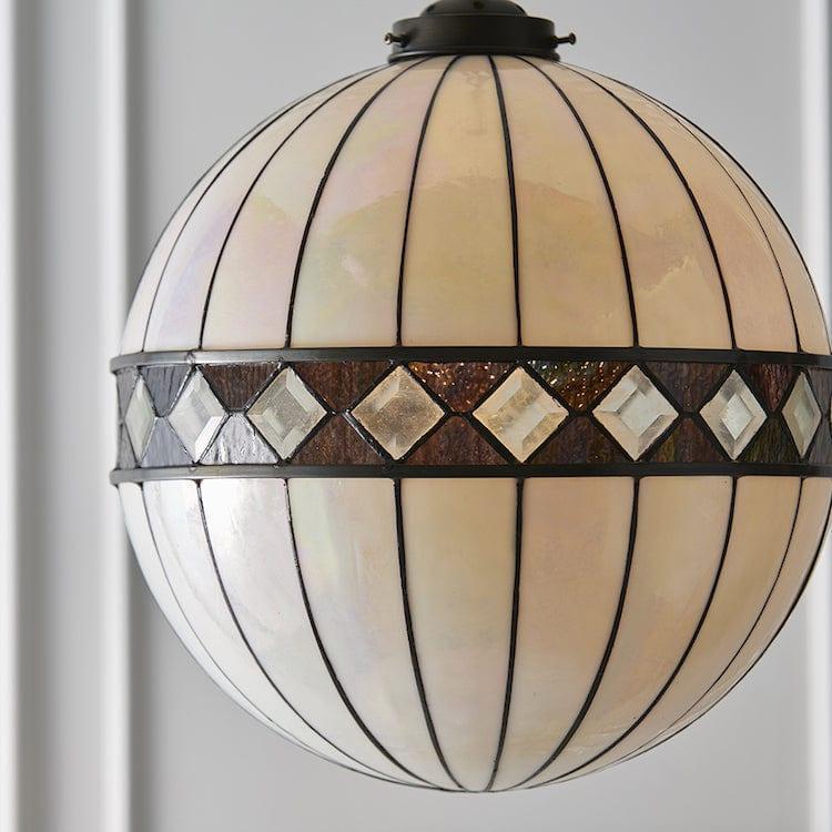Interiors 1900 Fargo Lampadario Tiffany Globe Medio