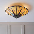 Interiors 1900 Dark Star Grande Lampada da Soffitto Tiffany Flush