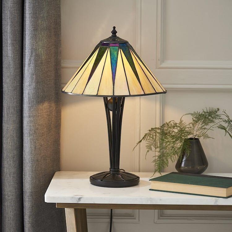 Lampada da Tavolo Tiffany Dark Star Interiors 1900