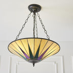 Lampadario Invertito Tiffany Dark Star Grande
