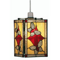 Lampada a soffitto Tiffany Easy Fit Farfalla Rossa