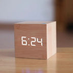 ZENICUBE – Orologio Alarm LED Minimalista con Visualizzazione di Ora, Data e Temperatura