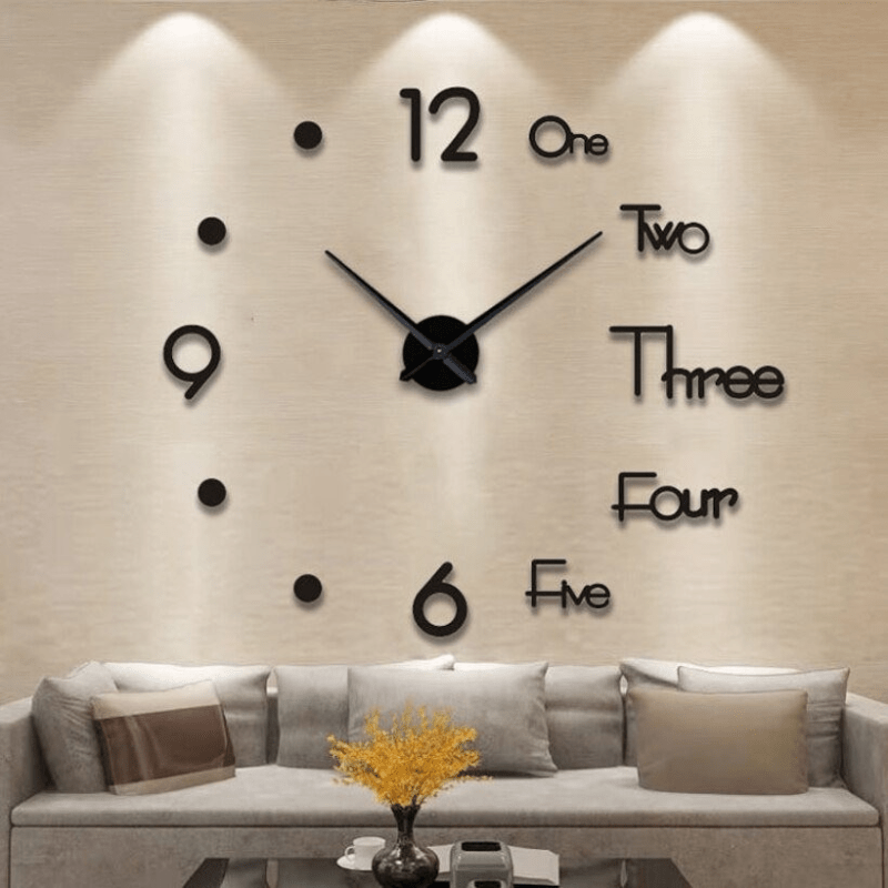 DEPTHAURA – Orologio da Parete Silenzioso 3D in Acrilico per Interni Moderni