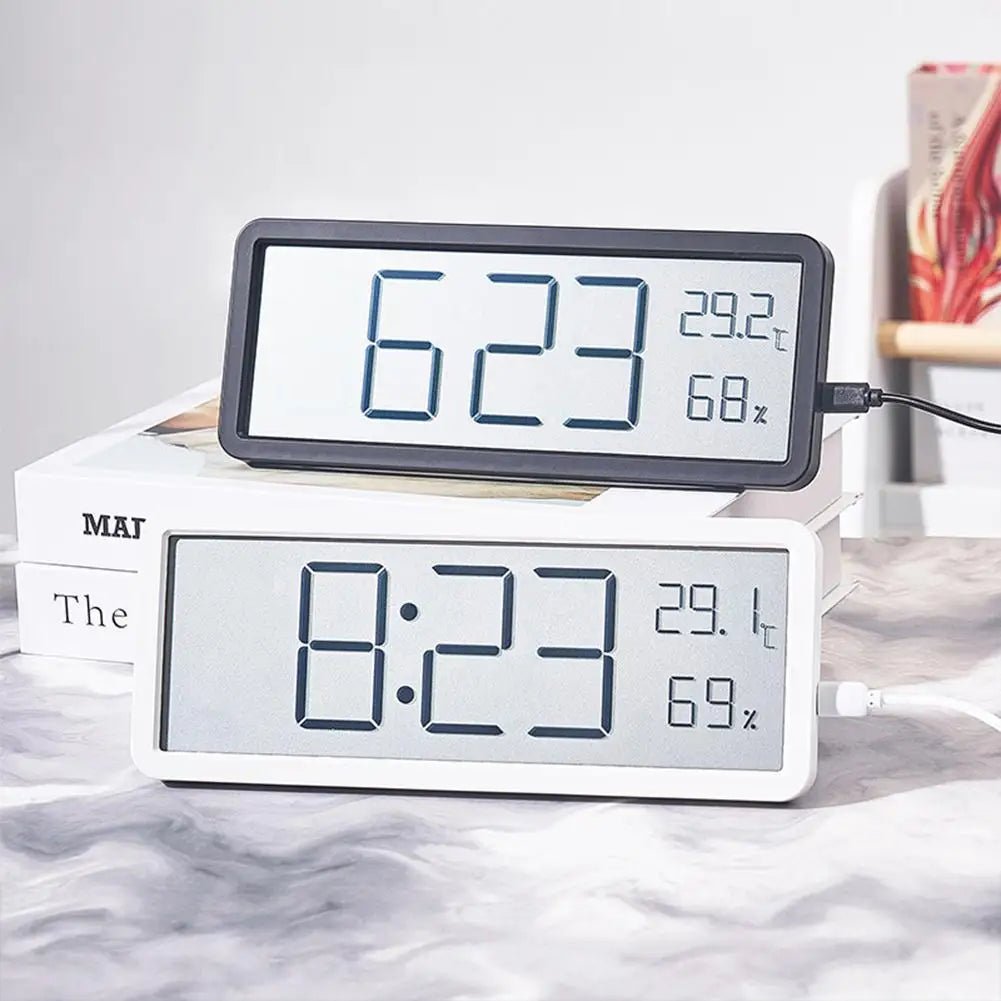 TIMESENSE – Grande Orologio da Parete Digitale con Display LED e Sensore Climatico