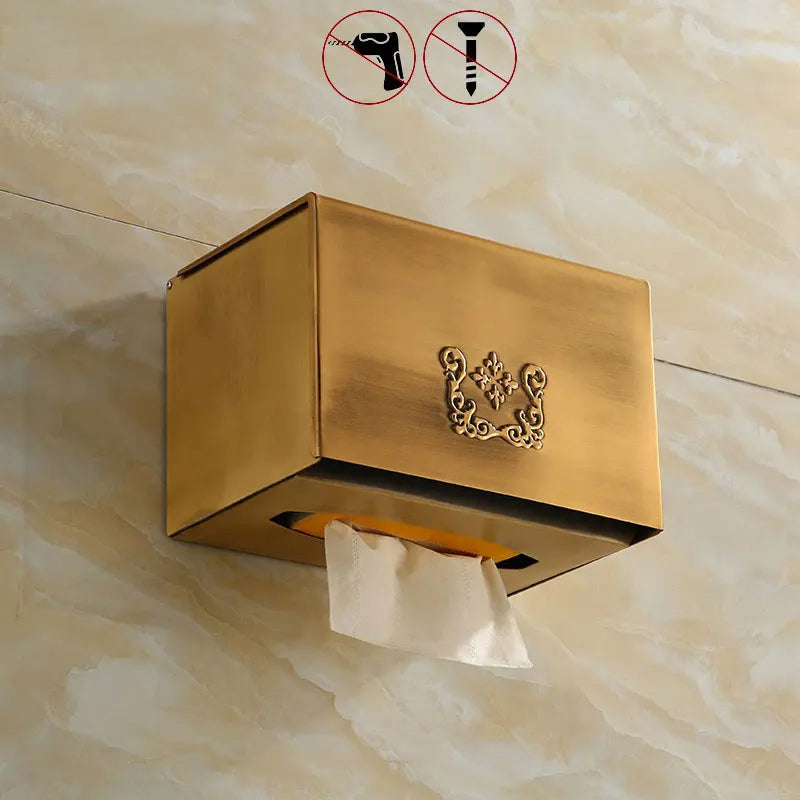 Porta fazzoletti da parete per dispenser di carta igienica