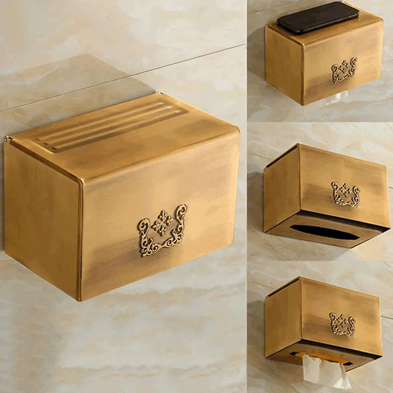 Porta fazzoletti da parete per dispenser di carta igienica