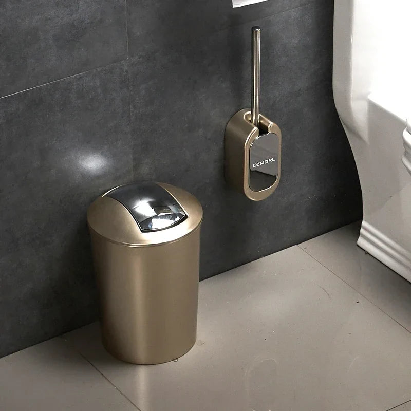 Porta Carta Igienica Spazzola per Toilette Cestino per Rifiuti Organizzatore per Bagno