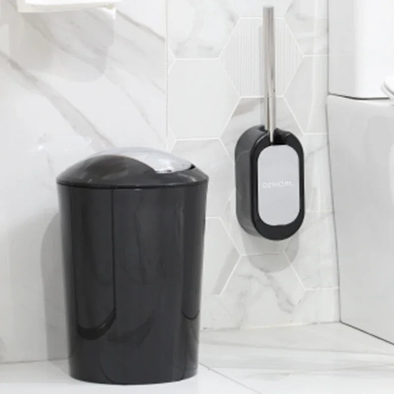 Porta Carta Igienica Spazzola per Toilette Cestino per Rifiuti Organizzatore per Bagno