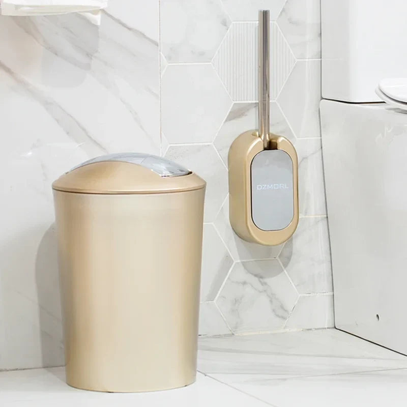 Porta Carta Igienica Spazzola per Toilette Cestino per Rifiuti Organizzatore per Bagno