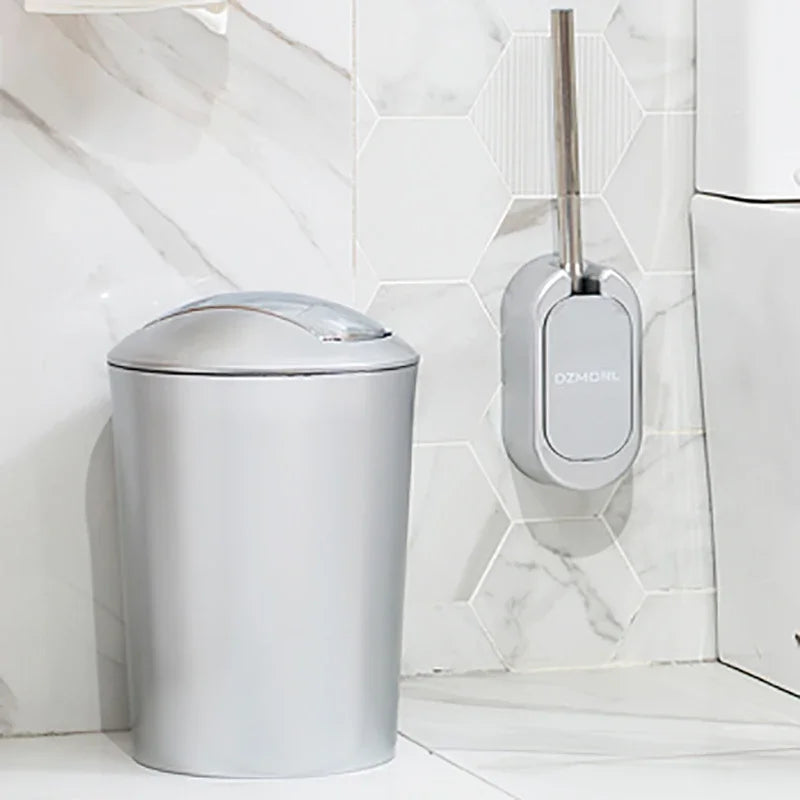 Porta Carta Igienica Spazzola per Toilette Cestino per Rifiuti Organizzatore per Bagno