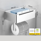 Portarotolo con Dispenser per Salviette - Scaffale Multi-funzione