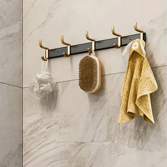 Portasciugamani in Alluminio Spaziale da Muro Accessorio da Bagno