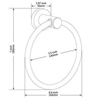 Anello Porta Asciugamano Semicircolare in Acciaio Inossidabile
