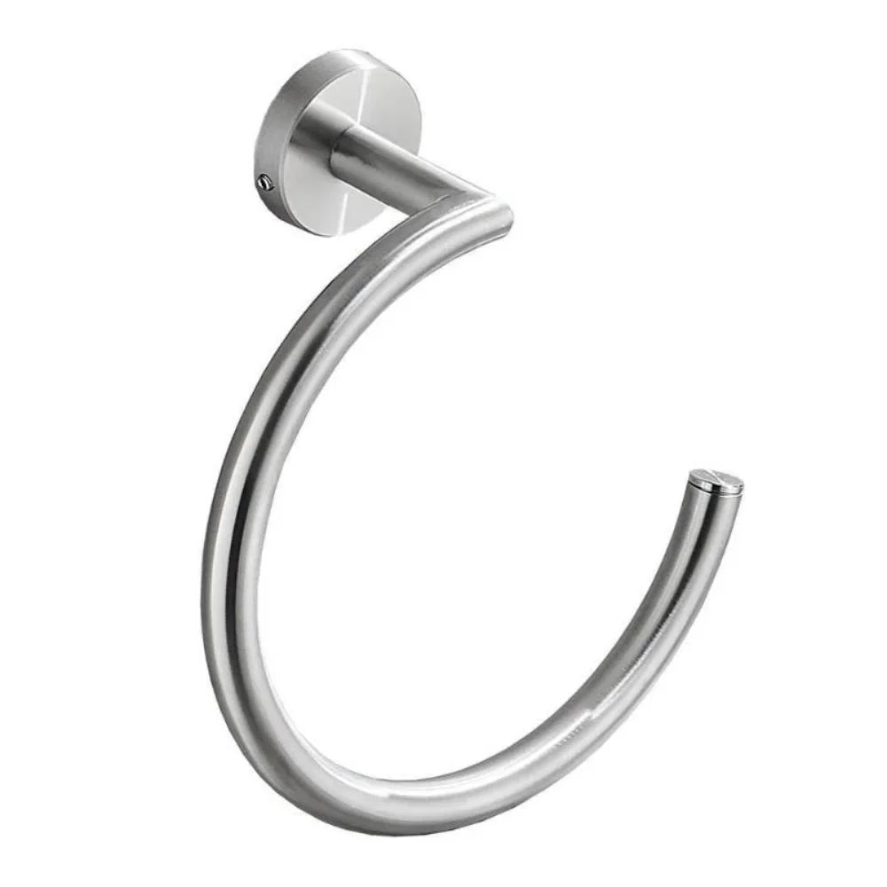 Anello Porta Asciugamano Semicircolare in Acciaio Inossidabile