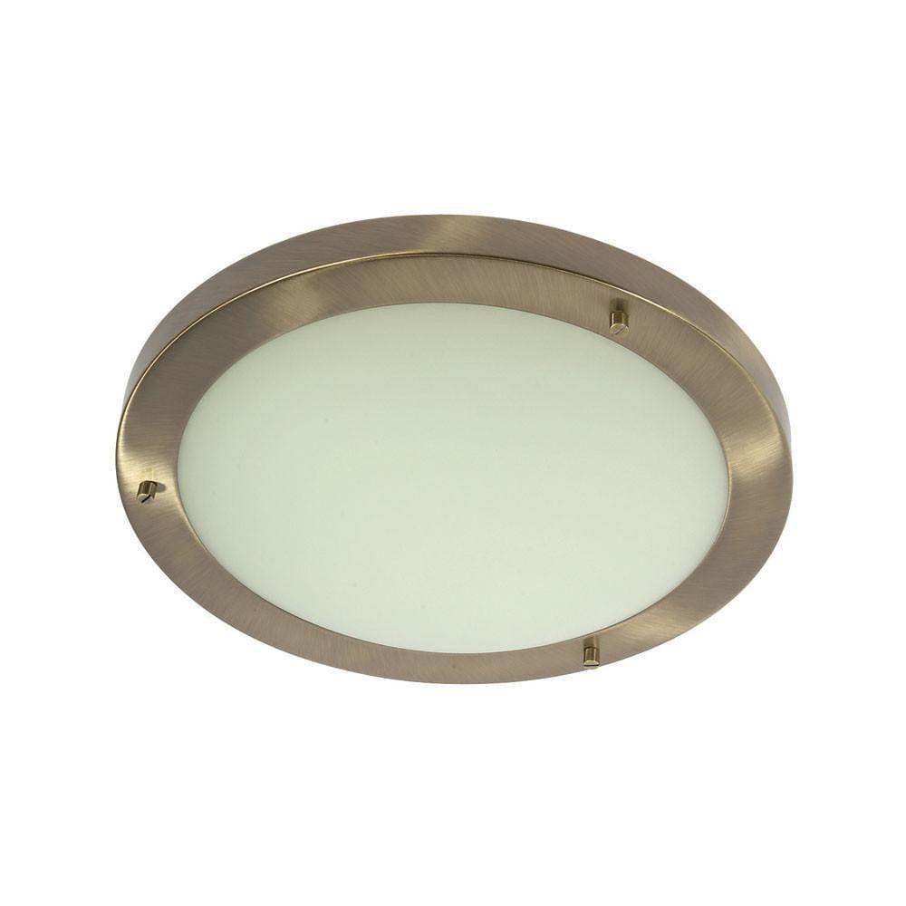 Rondo Ottone Antico Grande Lampada da Soffitto per Bagno