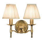 Lampada da Parete Doppia in Ottone Antico Stanford - Ombre Beige