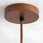 TranquilHalo – Lampada da soffitto retro LED in pietra e legno